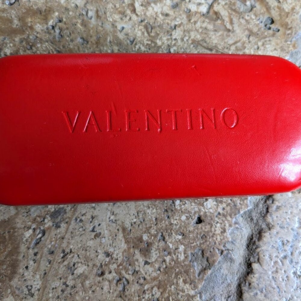 Rare Genuine Valentino Red Sunglasses Eyeglasses Case